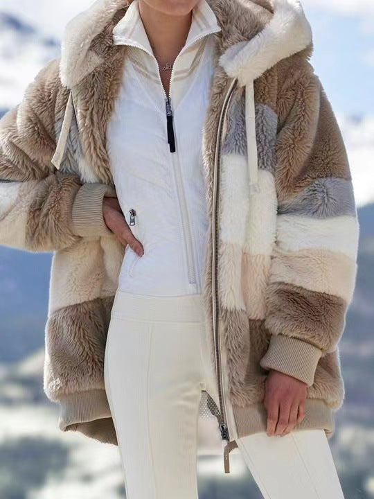 Winter and autumn warm plush coat