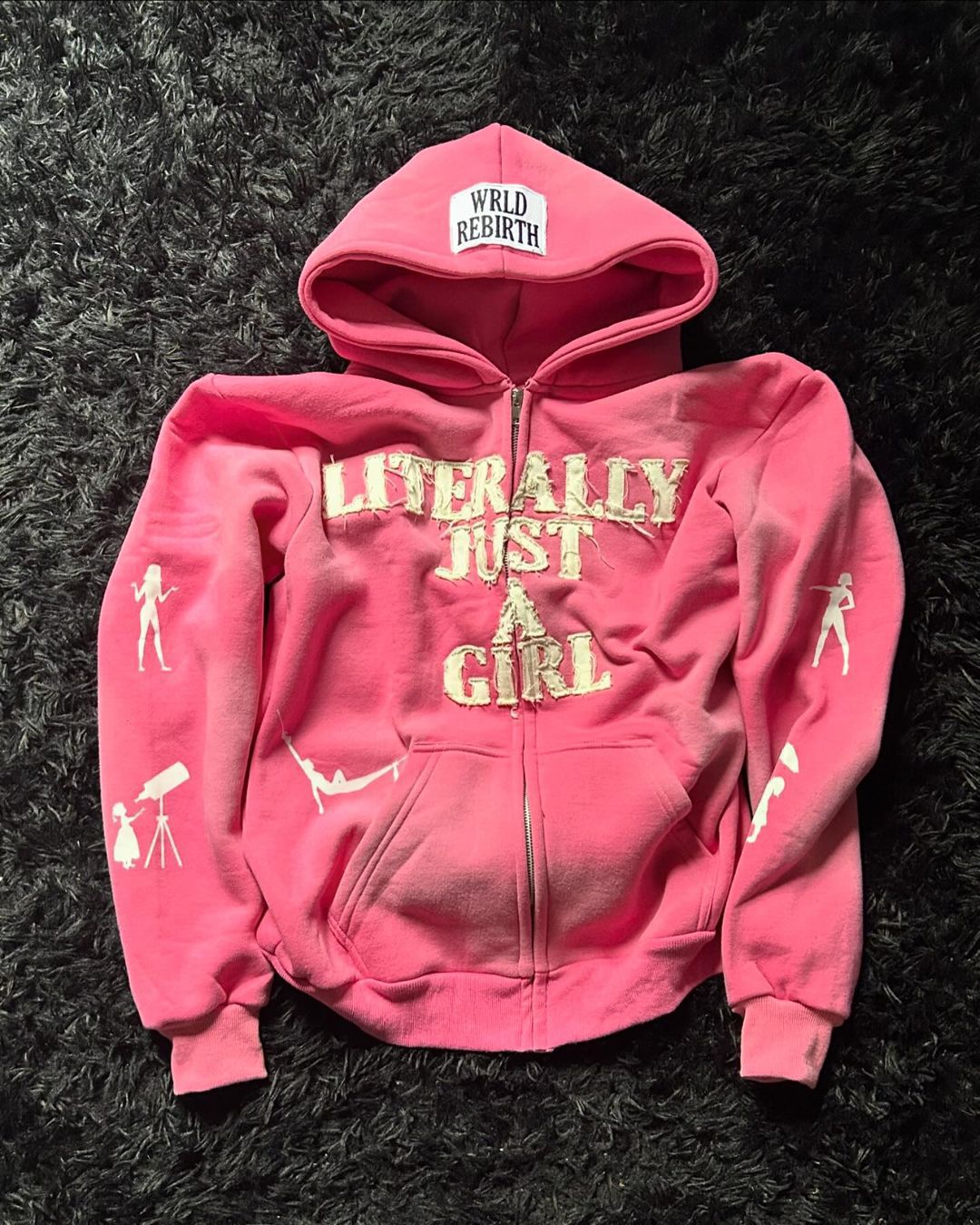 Just a girl Zip Hoodie