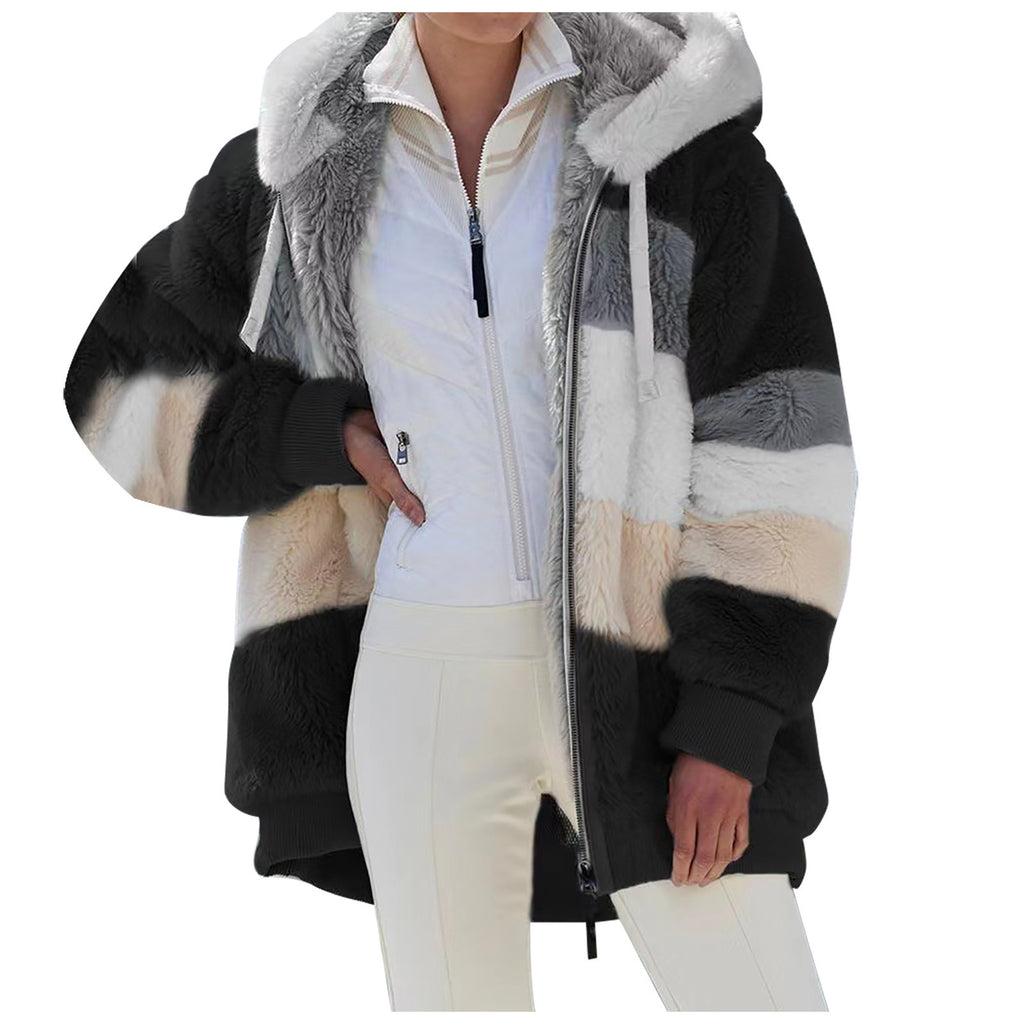 Winter and autumn warm plush coat