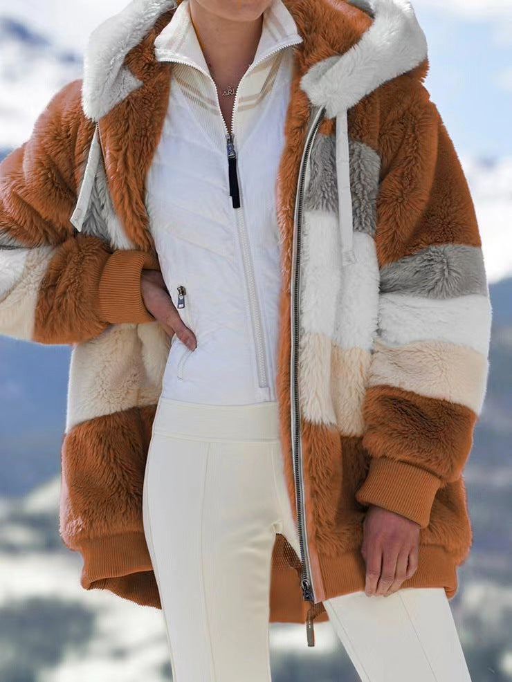 Winter and autumn warm plush coat