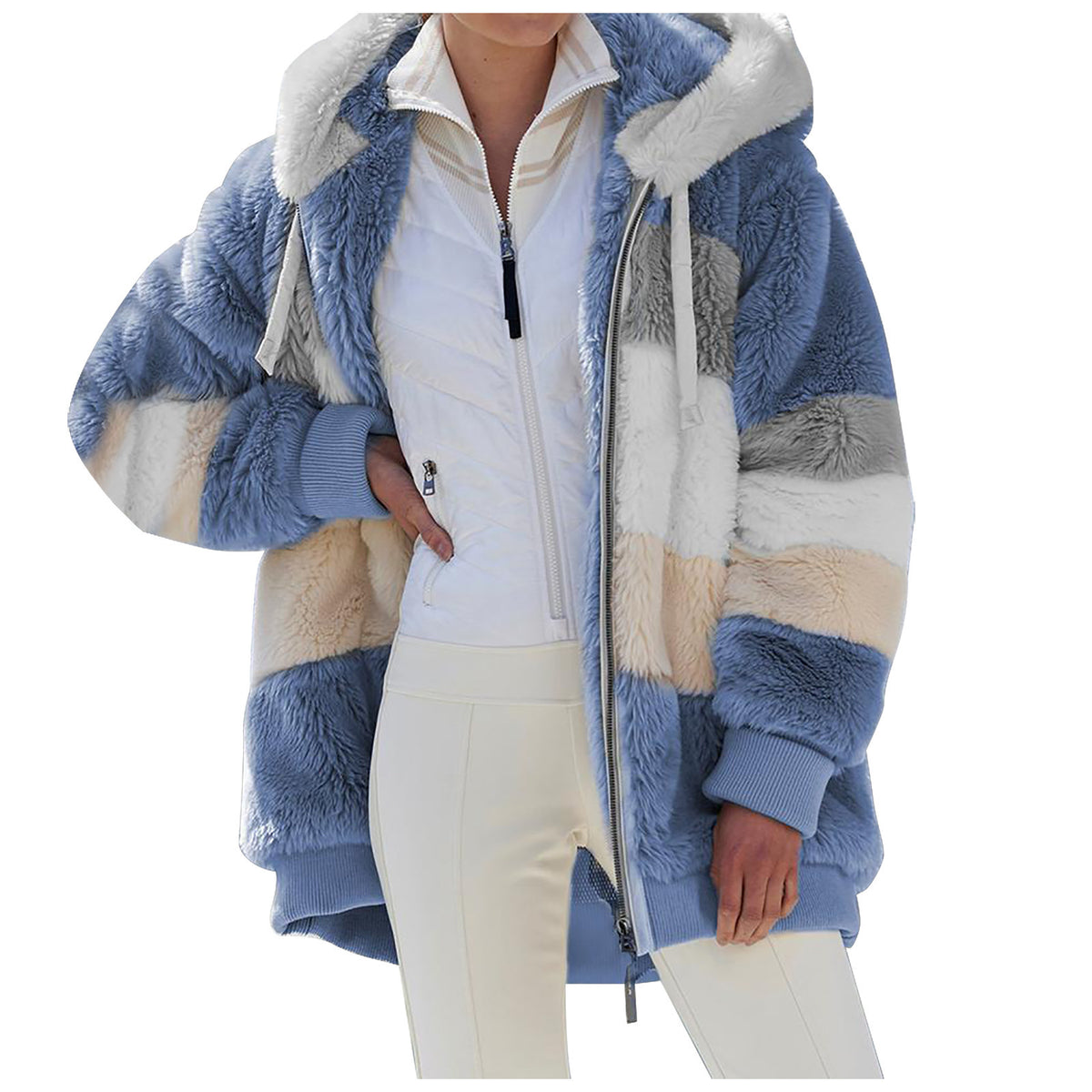 Winter and autumn warm plush coat