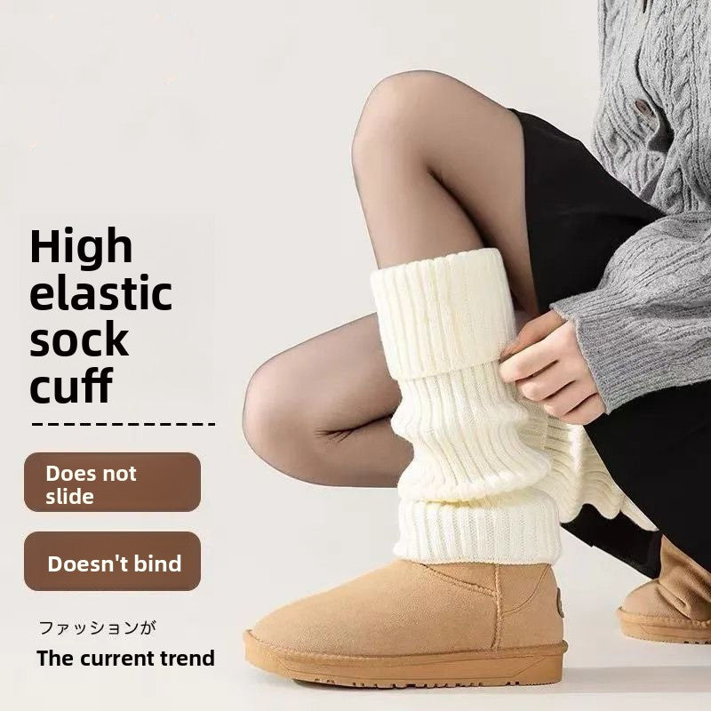 Thickened Wool Knit Leg Warmers