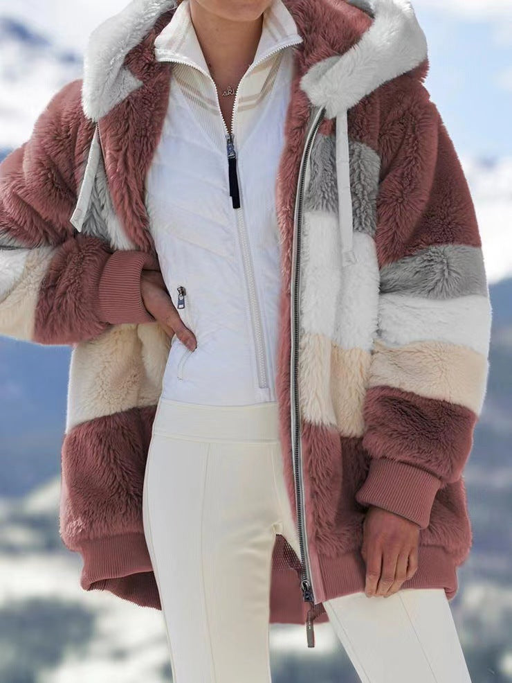 Winter and autumn warm plush coat