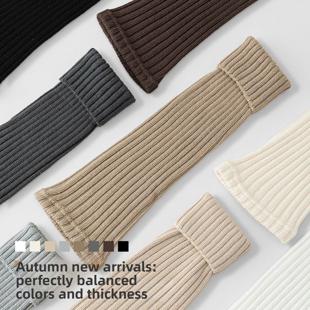 Thickened Wool Knit Leg Warmers