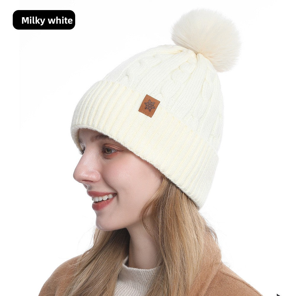 Knitted Winter Hat Scarf Gloves Set