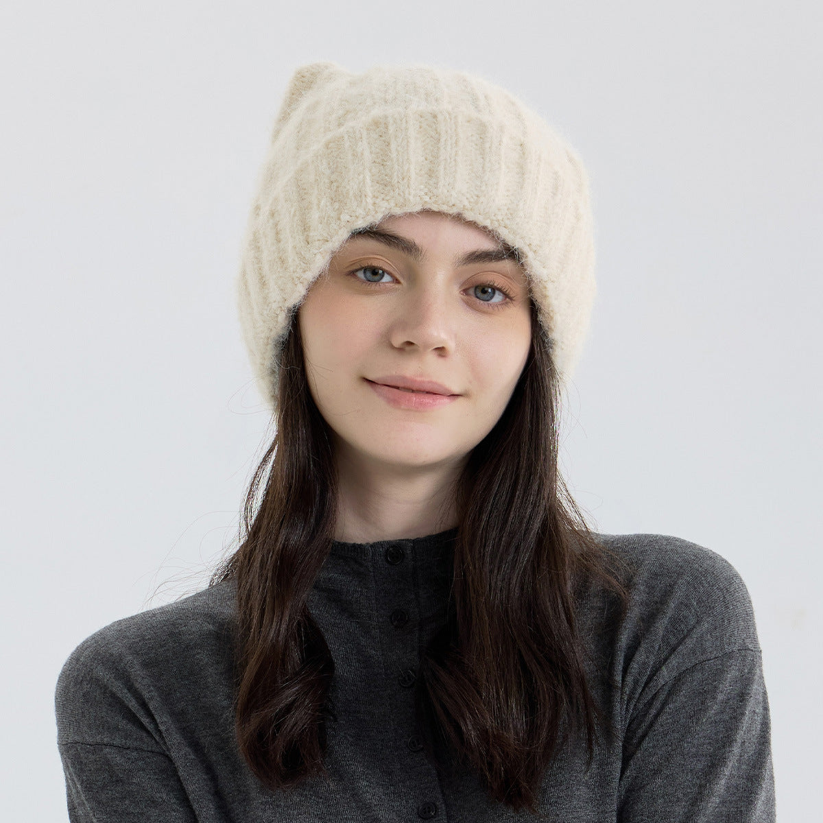 Cat Ear Knitted Wool Winter Hat