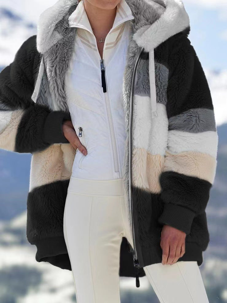 Winter and autumn warm plush coat