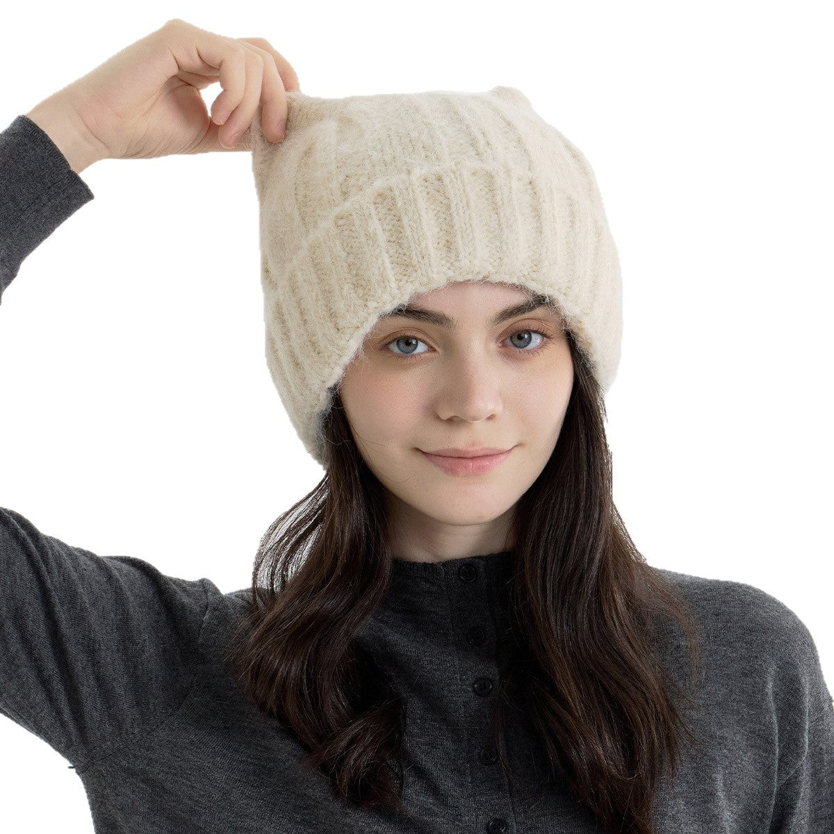 Cat Ear Knitted Wool Winter Hat