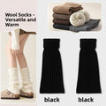 Thickened Wool Knit Leg Warmers